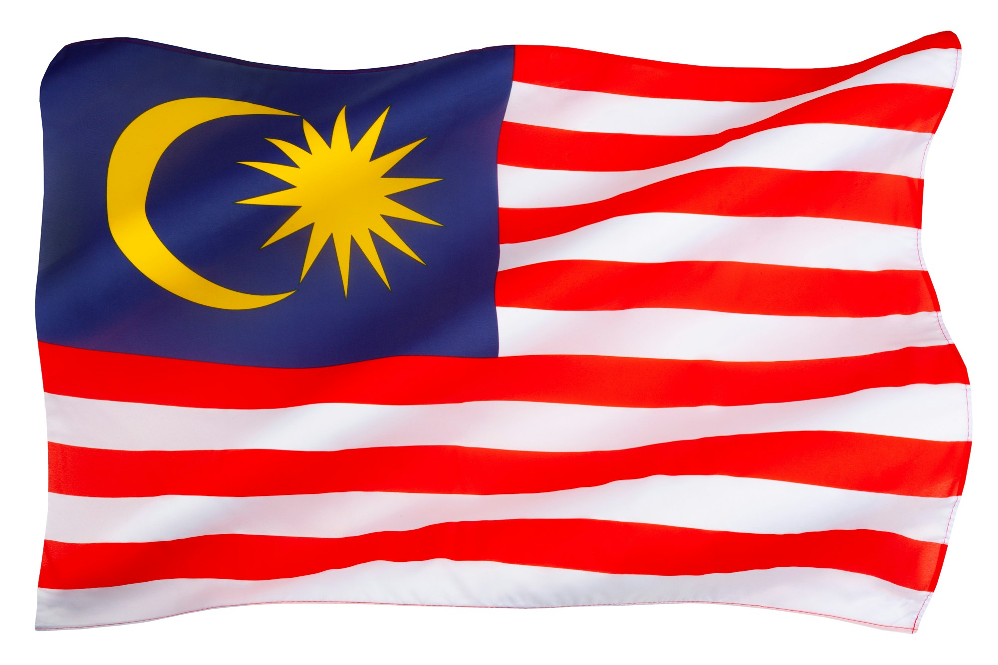 Flag of Malaysia - Isolated for cut out